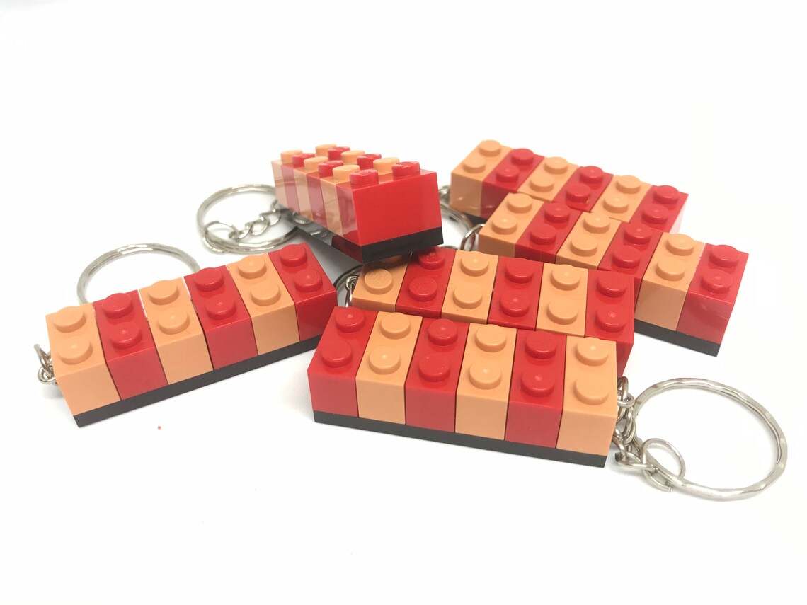 Bulk 40 Packs of LEGO Keychain Colourfull 25 Packs Etsy