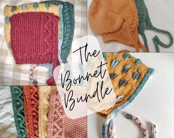 Knit Pattern Bonnet Bundle