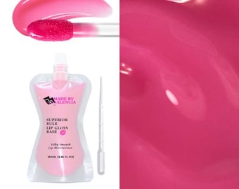 Base de brillo labial, 100 ml, brillo labial rosa, venta al por mayor, listo para usar, MBV Euphoria, inicia un negocio de brillo labial, revende en tu tienda.