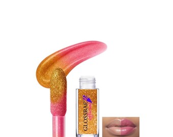 Color Changing Ph Lip Gloss | gold to sparkling pink | Mini Size | Allure