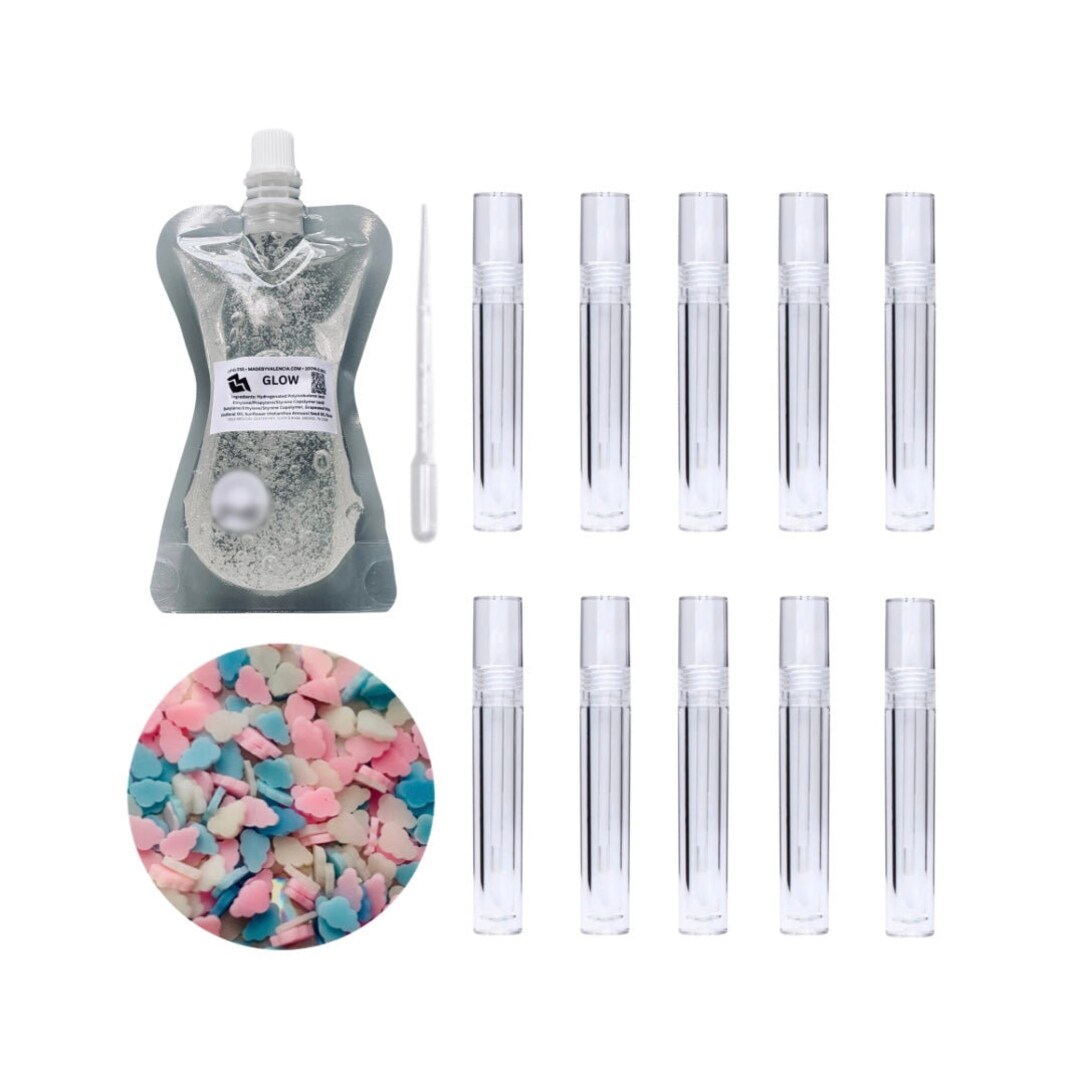 Lip Gloss Starter Kit, Cotton Candy, DIY Lip Gloss Making Kit
