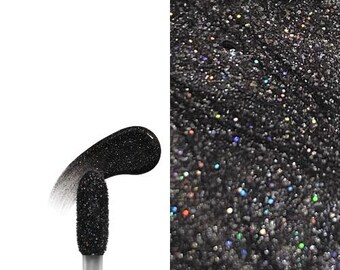 Brillo de labios holográfico negro / Deslumbrante / Tamaño mini