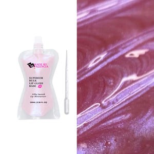 Lip Gloss Base, 100ml, Pink Lip Gloss with a Blue Shift, Wholesale, MBV Sidity, Start A Lip Gloss Business, Resell in Your Boutique Shop