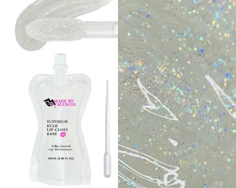 Base para brillo labial, 100 ml, purpurina holográfica iridiscente, hidratante, venta al por mayor, lista para usar, MBV Spotlight, inicia un negocio