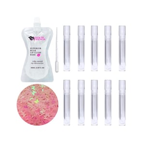 Lip Gloss Starter Kit, Pink Butterfly, Cute DIY, Party Favor, Makeup Kit, Wholesale No Label, Make Your Own Lip Gloss, MBV Butterfly Kit