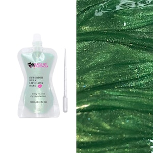 Lip Gloss Base, 100ml, Green Lip Gloss, Wholesale, Ready to Use, MBV Lucky, Start a Lip Gloss Business, Resell in Your Boutique Shop