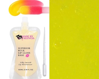 Color Changing Lip Gloss Base | Yellow turns pink | Honeysuckle - Fills 10+ Tubes