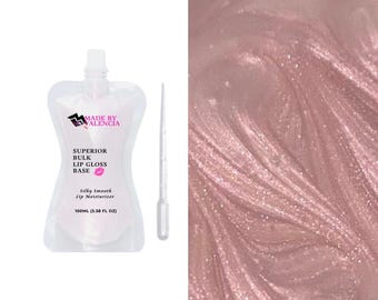 Lip Gloss Base, 100ml, Pink Lip Gloss, Moisturizing, Wholesale, Ready to Use, MBV Primrose, Start A Business, Resell in Your Boutique