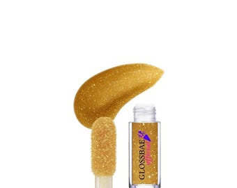 Lucidalabbra / Glitter olografico oro / Tesoro / Formato mini