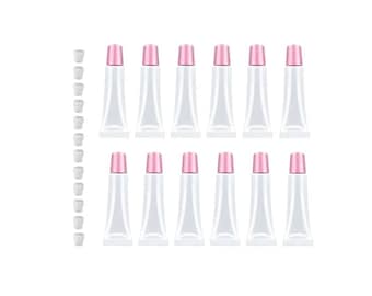 Lip Gloss Tube | Pink Squeeze Bundle | 10 Empty | 8mL