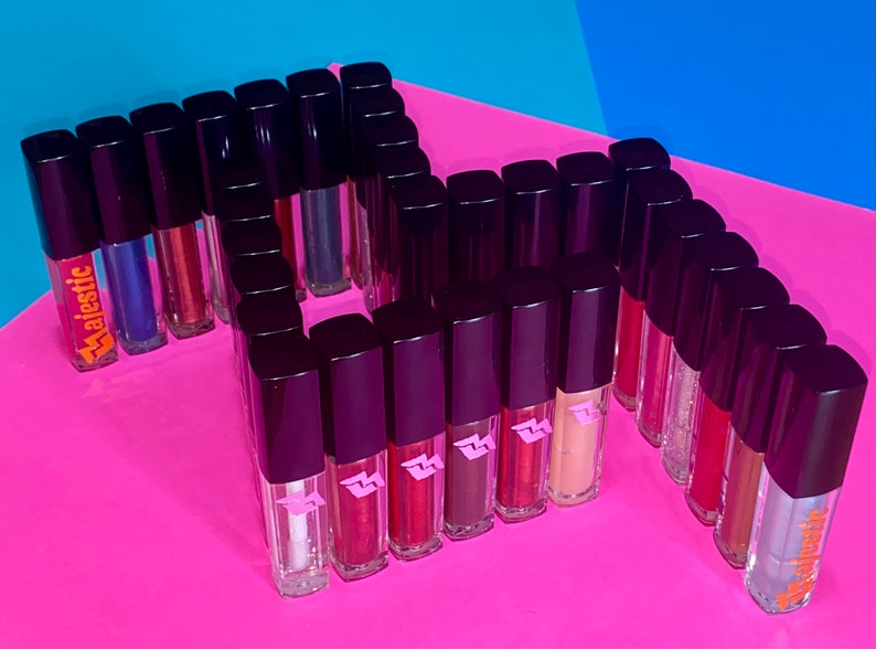 Lip Gloss Base Samples 40 Colors Wholesale Lip Gloss Etsy