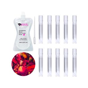 Lip Gloss Starter Kit, Rose, Makeup Kit, Make Your Own Lip Gloss, Baby Shower, Bachelorette, Birthday Party Favor, MBV Rose Lip Gloss Kit