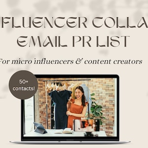 45+ Brand Email List for Influencers and Microinfluencers Collab | Content Creator & Influencer PR Collab Contacts