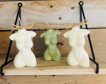 Lady Body Candle / Naked Candle / Venus Bust Goddess Candle / Handmade / Torso Candle