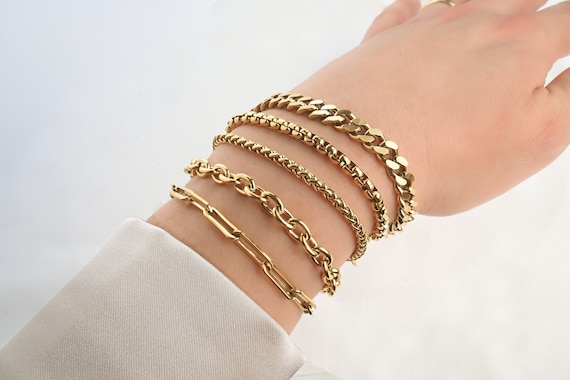 Elegant 18K Gold Plated Bracelets 
