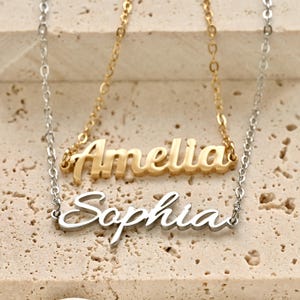 Personalized Name Necklace - Tarnish-free Personalized Nameplate Jewelry