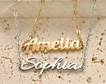 Personalized Name Necklace - Tarnish-free Personalized Nameplate Jewelry
