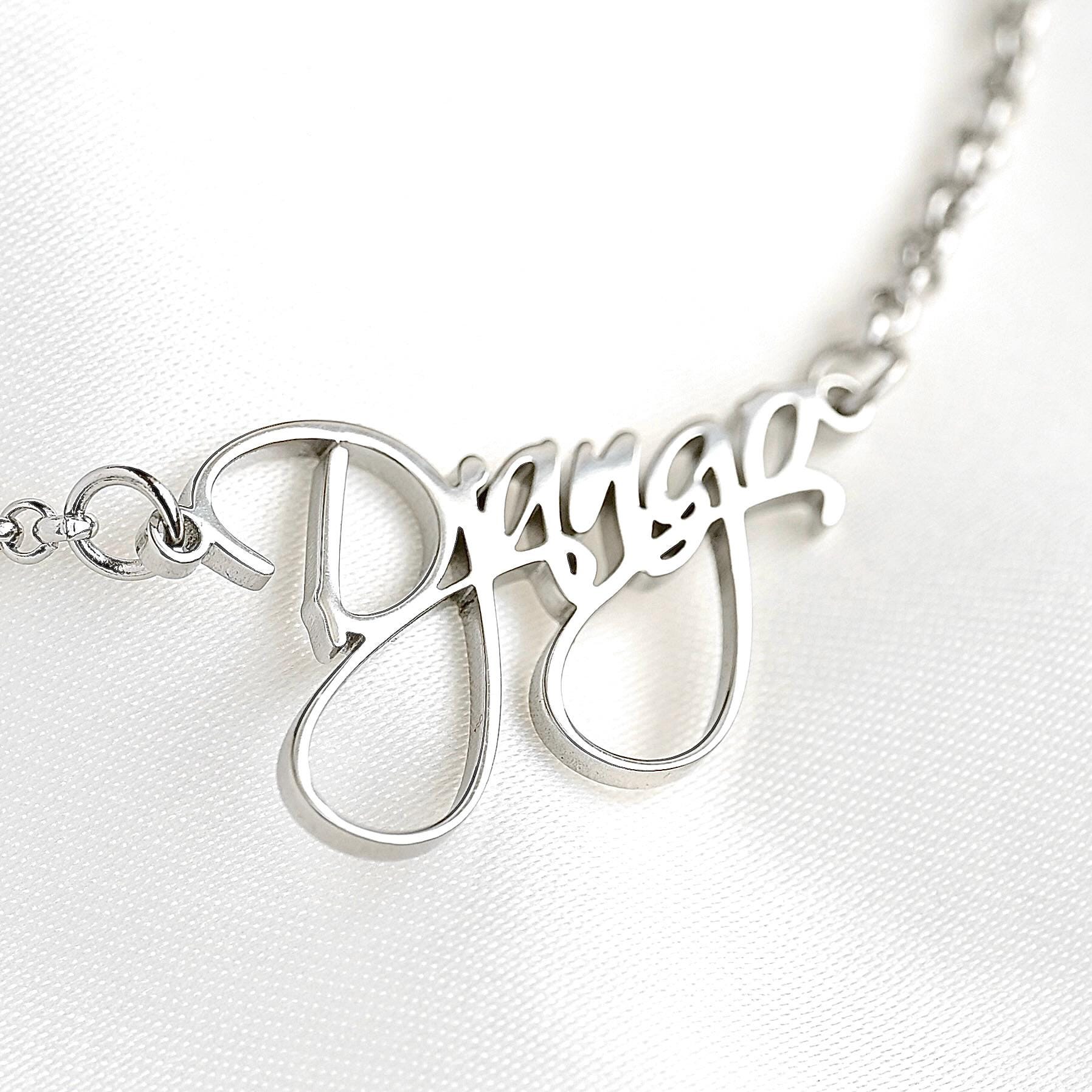 Collana con nome personalizzato - Acciaio inossidabile placcato oro 18k, regalo personalizzato - Italia