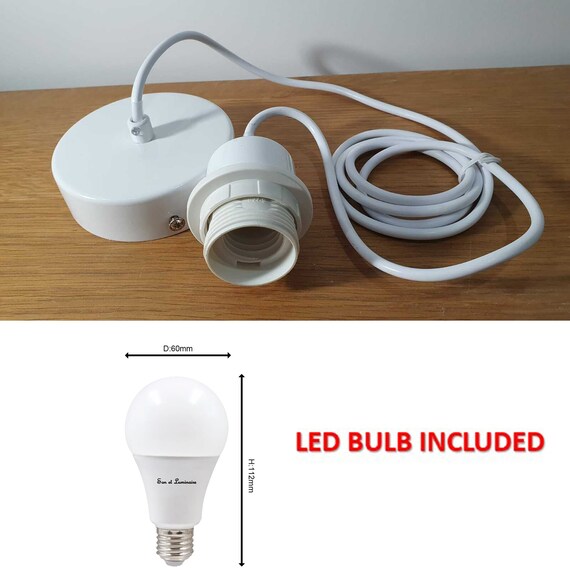 Ceiling Light Holder Pendant Cord Flex Hanging Lamp Fitting Etsy