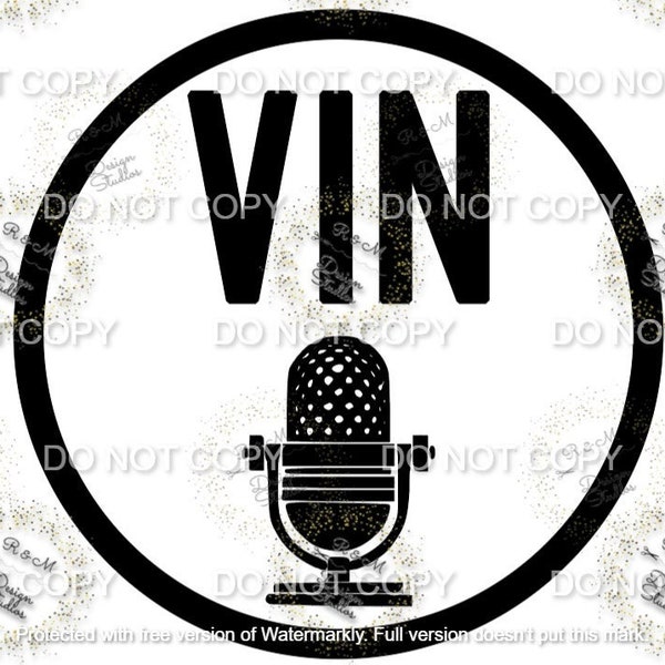 Vin Scully Badge PNG, Vin Scully Mic PNG, Digital Vin Scully