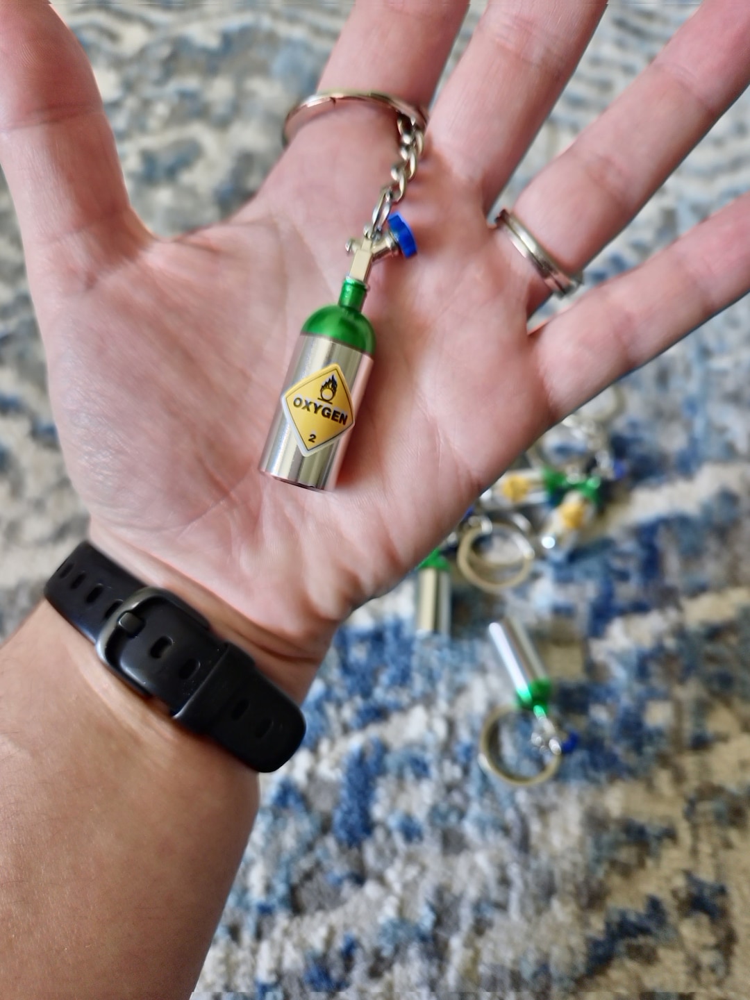 Oxygen Tank Keychain, Healthcare Keychain, Great Gift Etsy