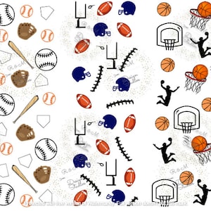 Sports Pen Wrap PNG, Baseball pen wrap, Football pen wrap, Basketball