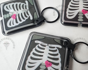 X-Ray Heart Flashlight • Radiology Cute Badge Light • RT Nurse Gift • ONE Flashlight
