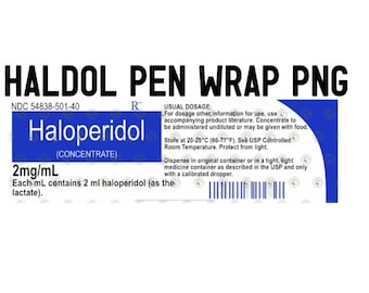 Haldol Pen Wrap, Haloperidol Pen Wrap, Nursing Pen Wrap