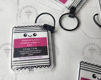 Albuterol Flashlight • RT Respiratory Badge Light • Cute Medical Gift • ONE Flashlight
