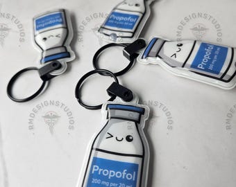 Propofol Character Flashlight • Anesthesia OR Badge Light • Cute Med Gift • ONE Flashlight