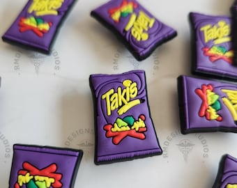 Mini Chip-Inspired Shoe Charm – Spicy Snack Lover’s Accessory