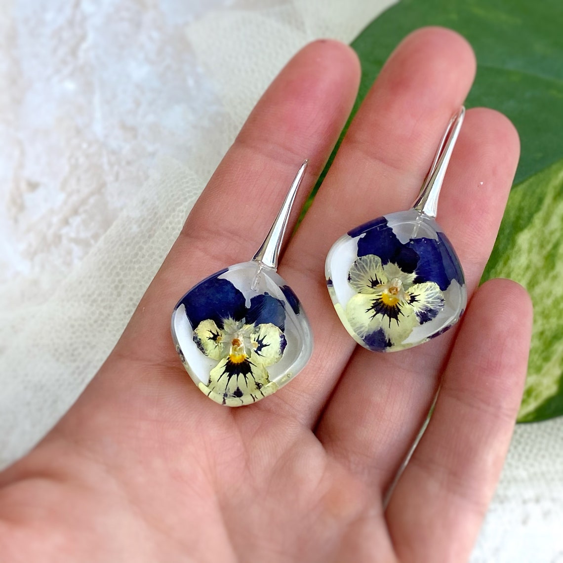 Viola Sterling Silver Earrings