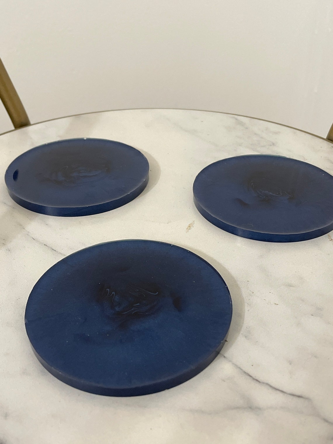 Handmade Blue Coaster set of 4 with Coaster Holder Fathers Etsy