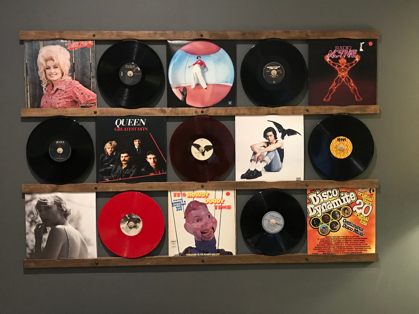 Vinyl Record Storage Shelf Wall Mounted Record Holder Etsy