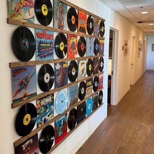 Vinyl Record Storage Shelf | Wall Mounted Record Holder [Aspen]