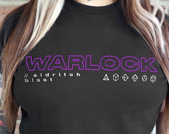 Hexenmeister D&D T-Shirt: Eldritch Blast, Dungeons and Dragons Tee
