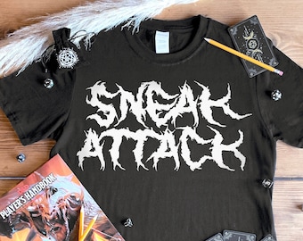 Sneak Attack D&D T-Shirt – Rogue Dungeons and Dragons Tee
