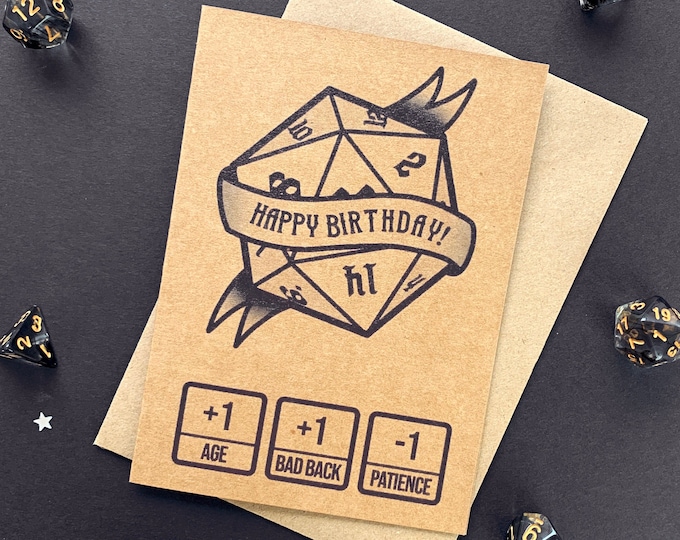 Happy Birthday Dungeon Master Birthday Greeting Card Funny - Etsy
