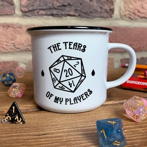 D&D Mug - Tears Of My Players | Dungeons and Dragons Inspired Mug, DnD Gift, Funny Gift For Dungeon Master, DM Mug, Dice Mug