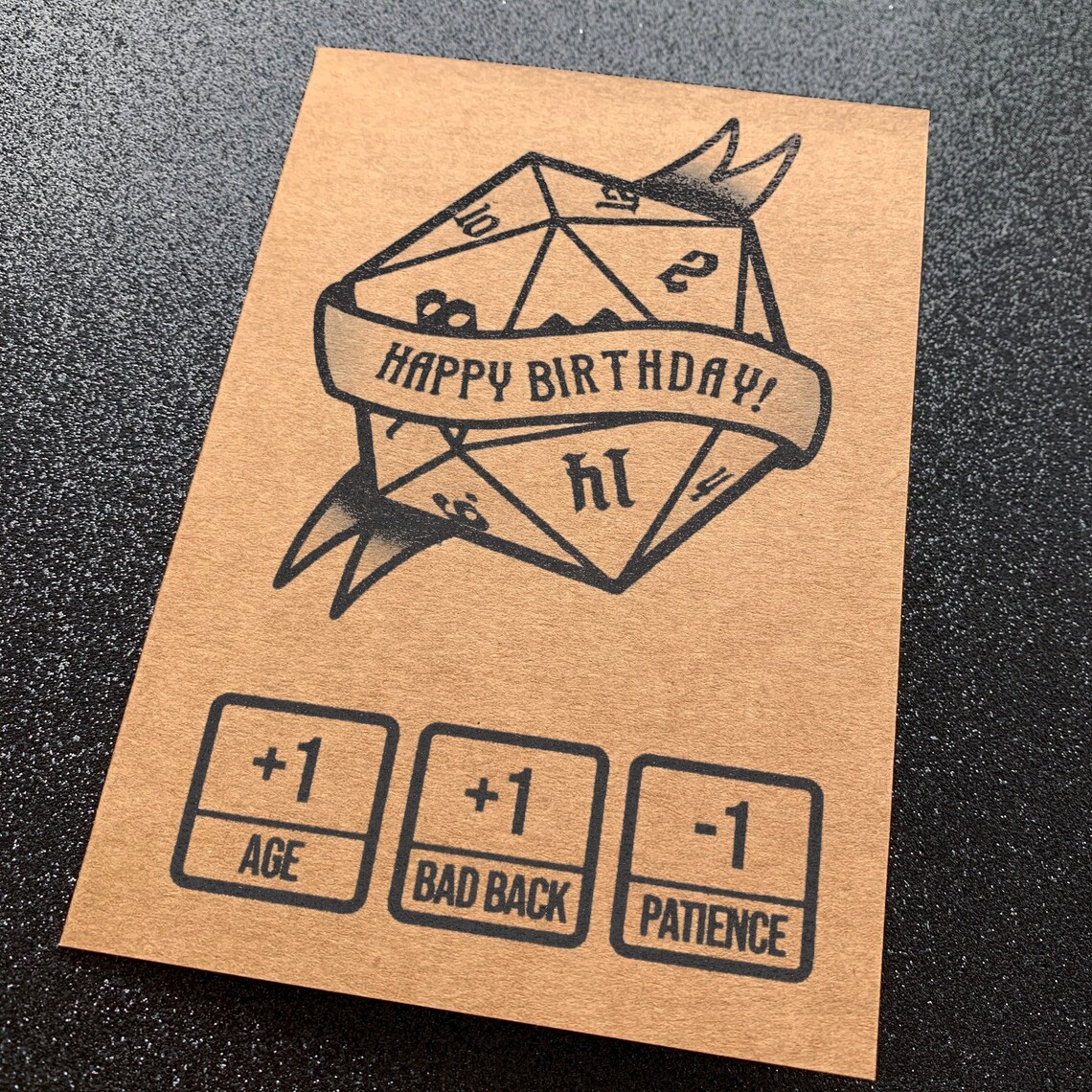 Funny D&amp;D Birthday Card Dungeons and Dragons Card Dnd - Etsy
