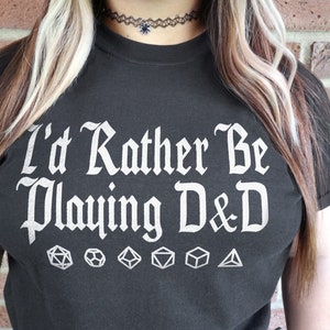 D&D T-Shirt - Rather Be Playing | Dungeons and Dragons Inspired T-Shirt, DnD Tee, Funny Gift For DnD, Gift For DM, Dungeon Master
