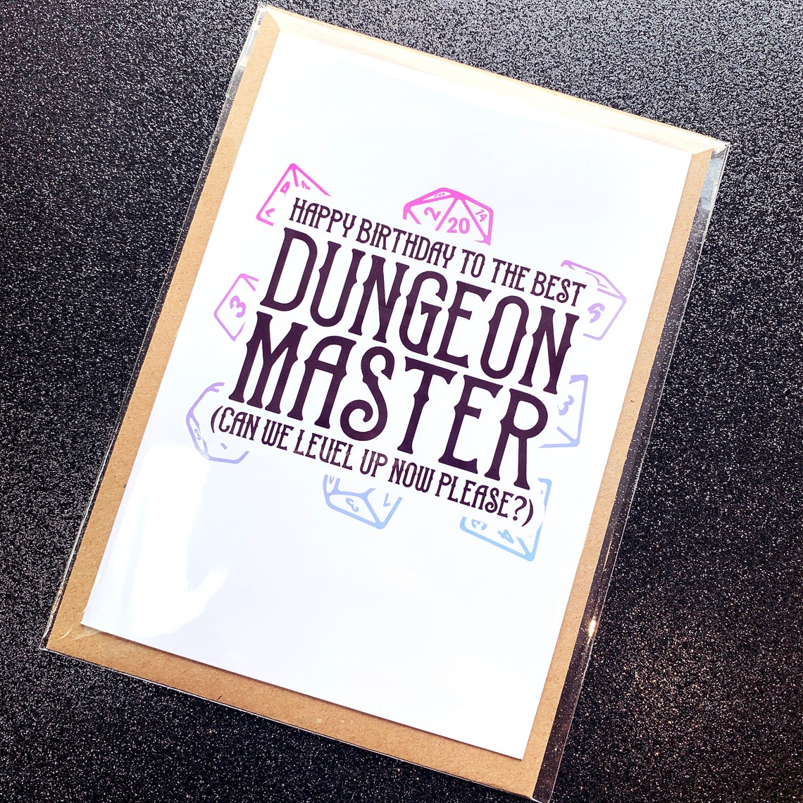 DM Birthday Card Dungeons And Dragons Card Dungeon Master Etsy