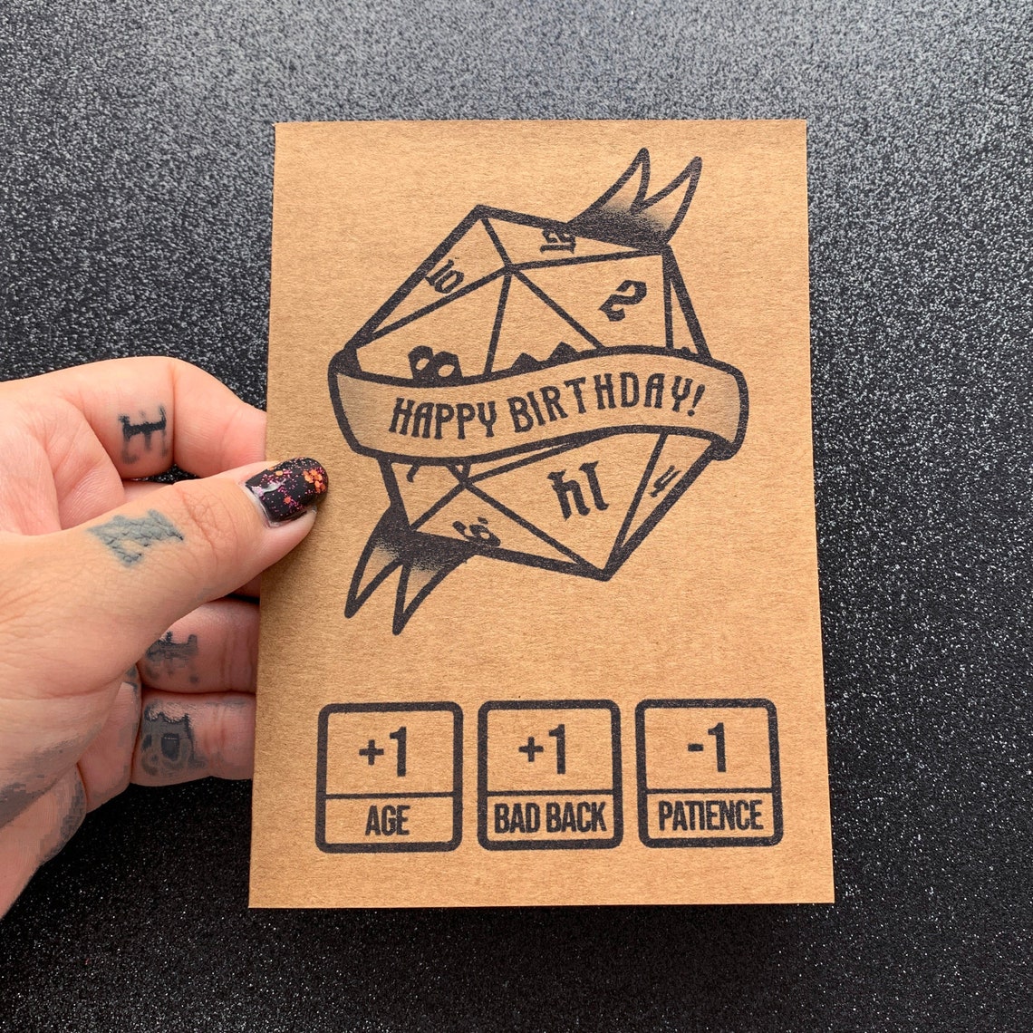 Funny D&amp;D Birthday Card Dungeons and Dragons Card Dnd - Etsy