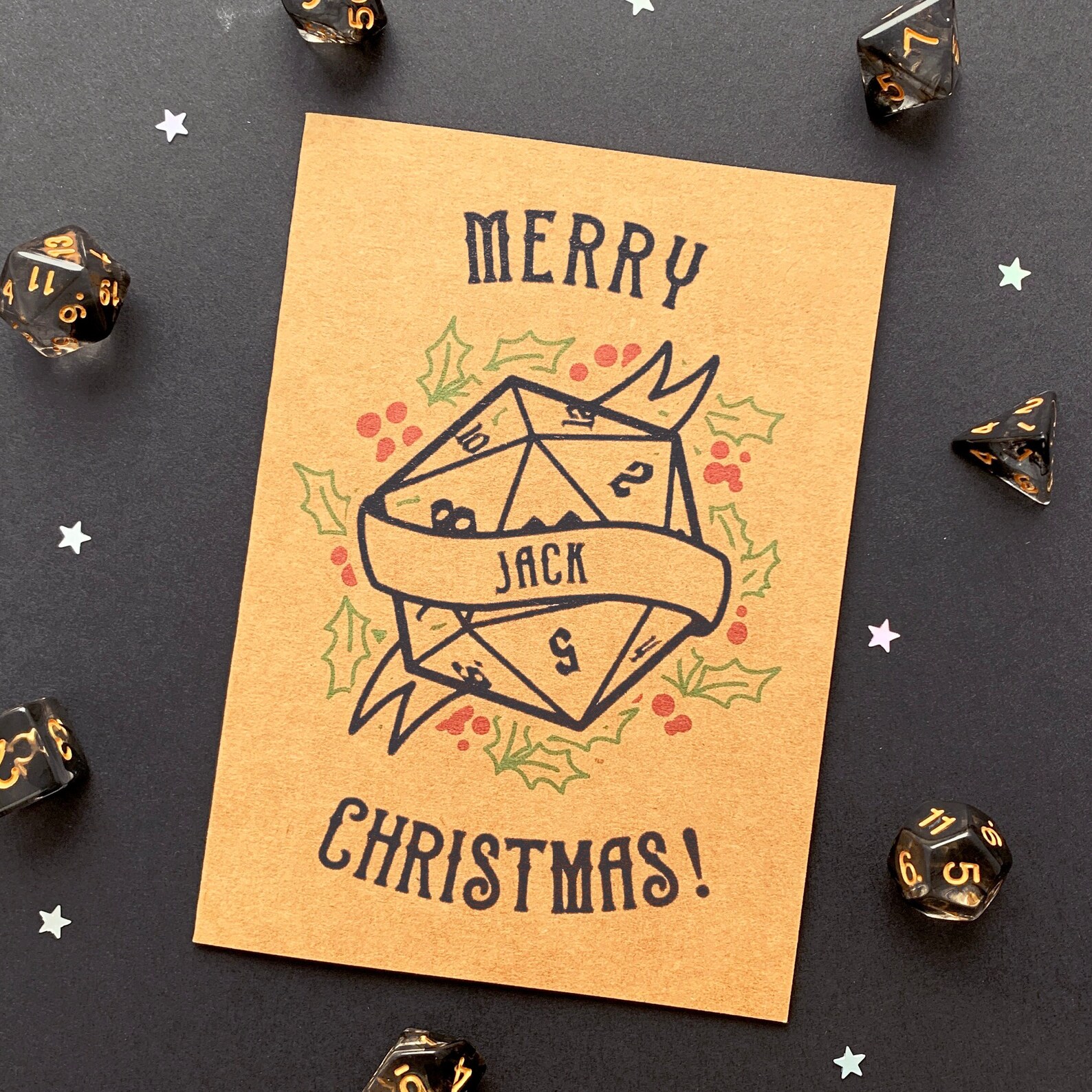 Personalised Dungeons and Dragons Christmas Card Dnd - Etsy UK