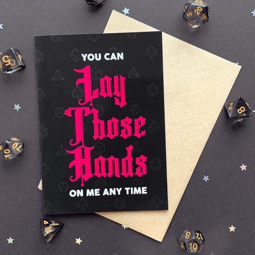 Dnd Valentines Day Card Dungeons and Dragons Card D&D Etsy