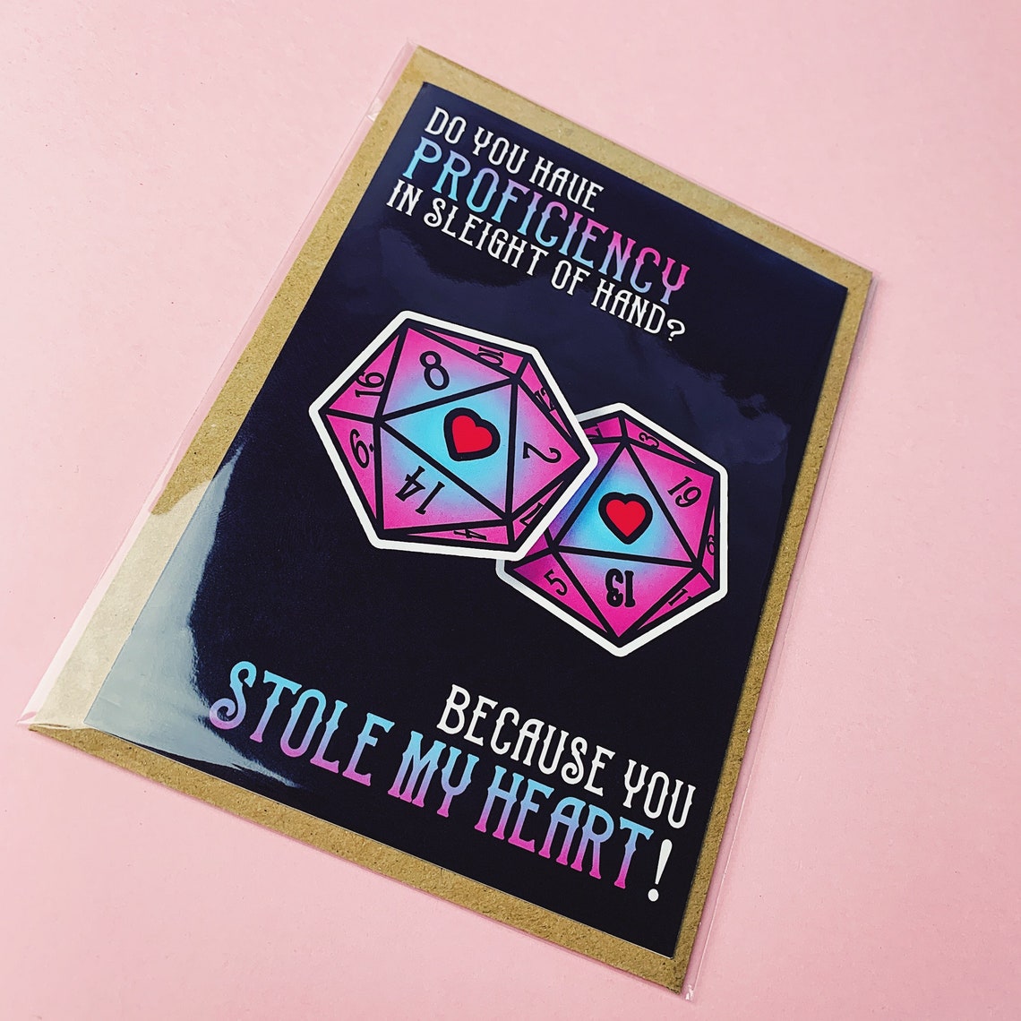 D&amp;D Valentines Day Card Dungeons and Dragons Card DnD | Etsy