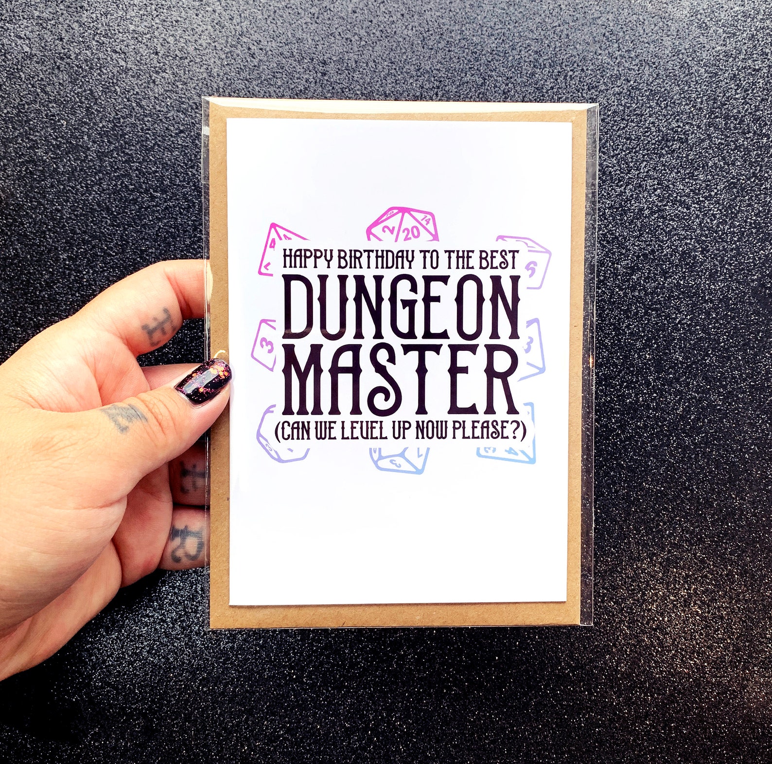 DM Birthday Card Dungeons and Dragons Card Dungeon Master - Etsy
