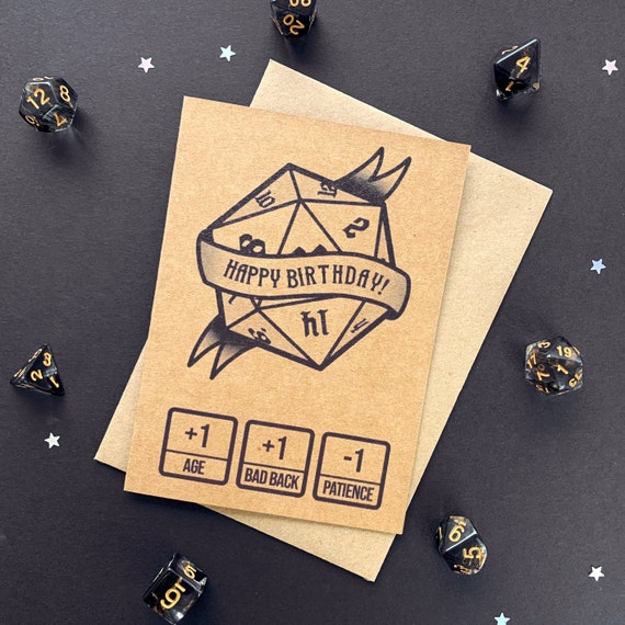 Lustige D&amp;D Geburtstagskarte Dungeons and Dragons Karte DnD - Etsy
