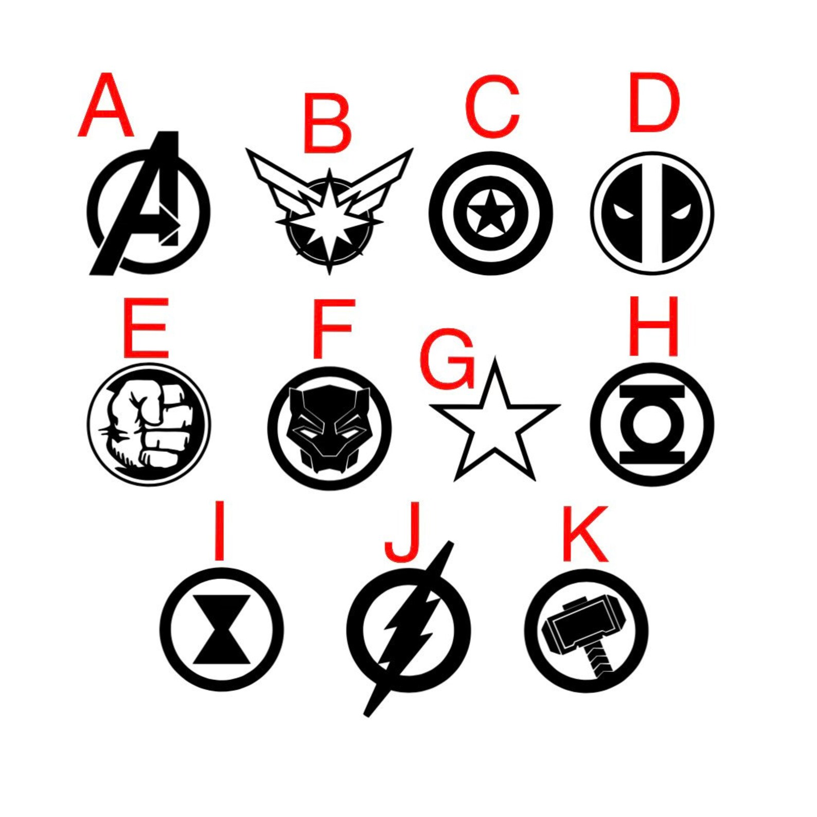 Avengers On Board Decal Avengers Car Decal Superhero's Etsy