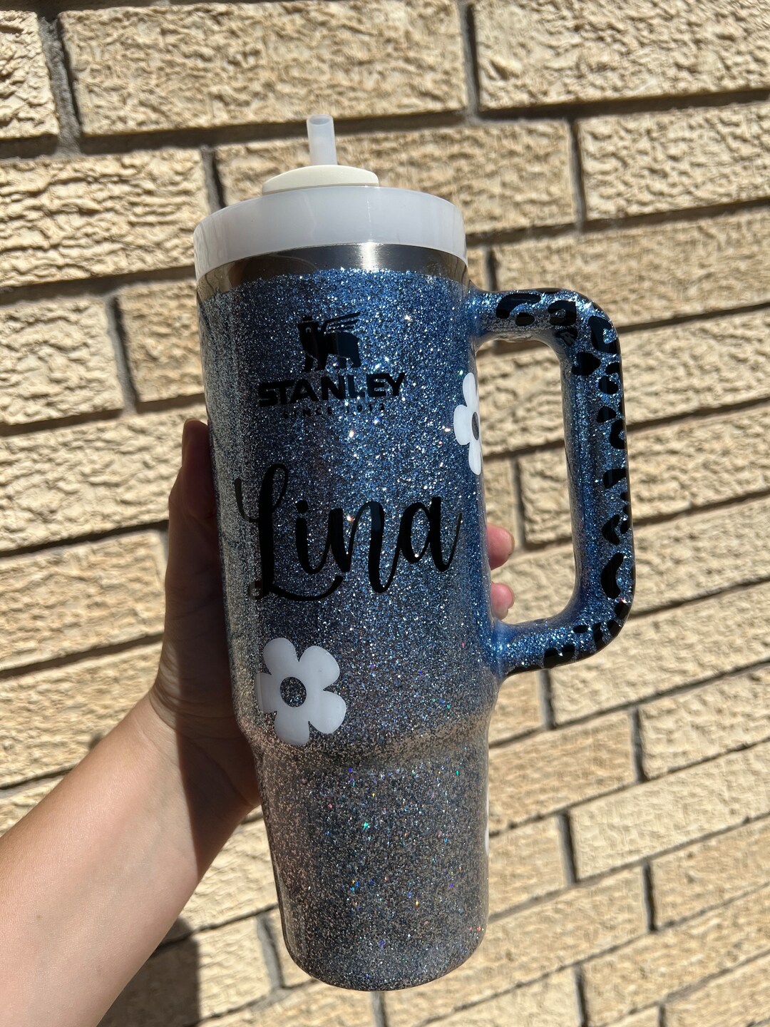 Customized Stanley Tumbler Ombré Confetti Tumbler 40oz Etsy